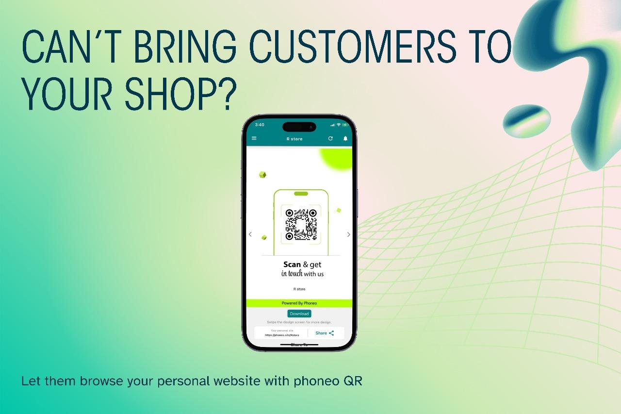 Phoneo QR Code for Mobile Shops - Create Your Own Online Store in 2025